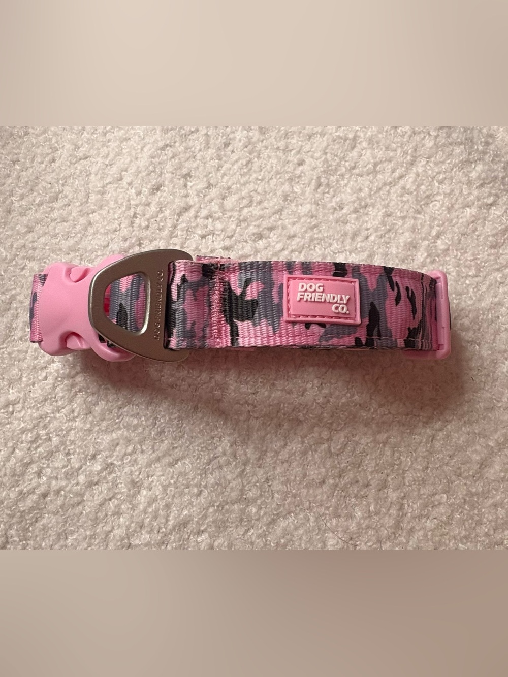 Pink Camo Kids Dog Collar